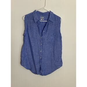 Lilly Pulitzer Blue Sleeveless Blouse